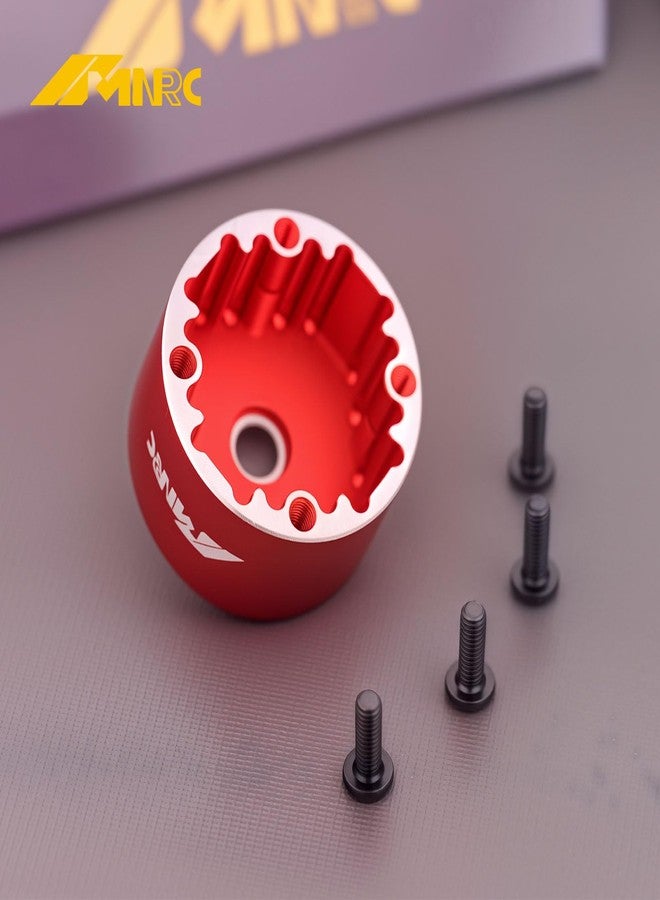 NMNRC Alum 2PCS RTR Front Rear Center Differential Case for Arrma 1/7 Felony Limitless Fireteam Mojave Diff Cover 1/8 Typhon Outcast Kraton Talion Notorious 6S BLX & EXB Series Upgrades Part Red - Image 2